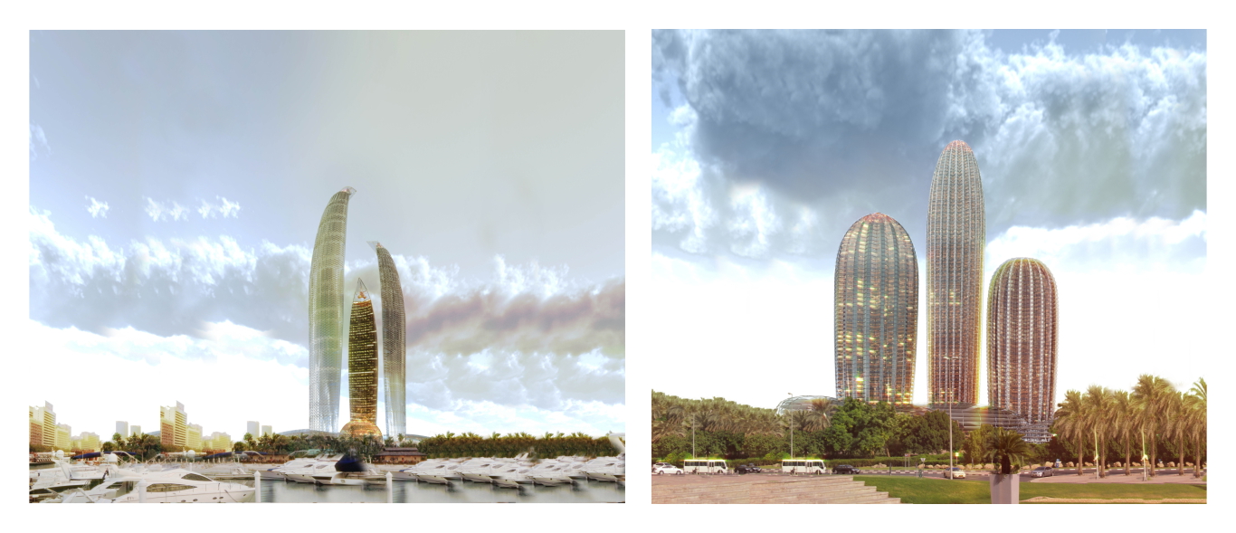 Les Fleurs du Desert 7 Tours Dubai Dragan Architecture Paris 2011